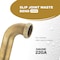 Everflow Slip Joint Waste Bend for Tubular Drain Applications, 22GA Brass 1-1/2"x12" 21912 - alternate 4